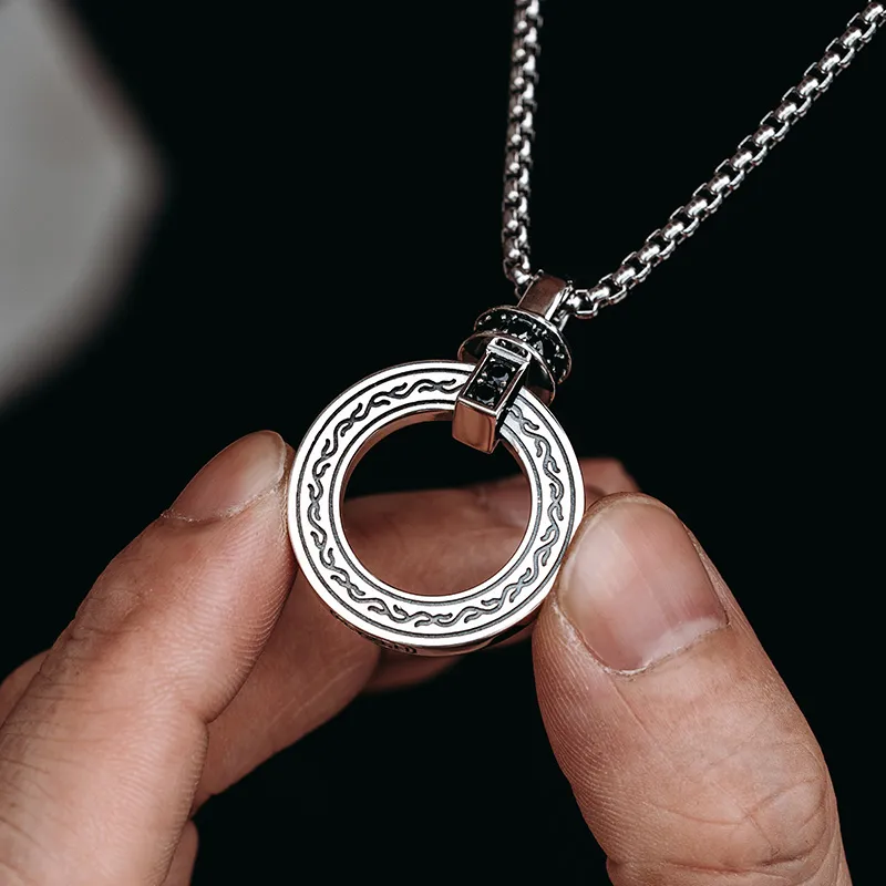 MYSH 925 Sterling Silver Necklaces Men's-6