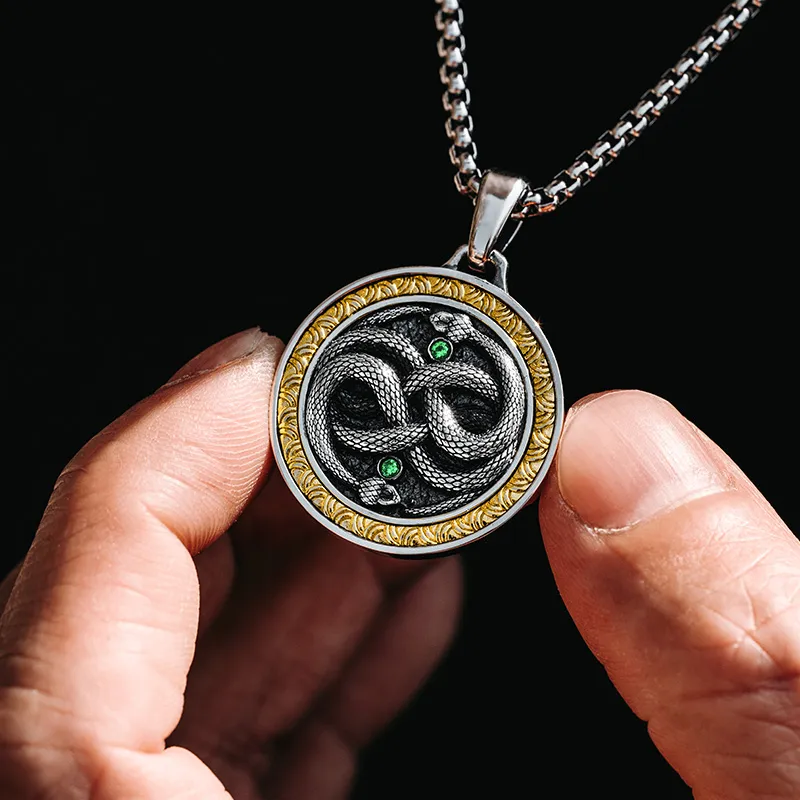 MYSH 925 Sterling Silver Necklaces Men's-10