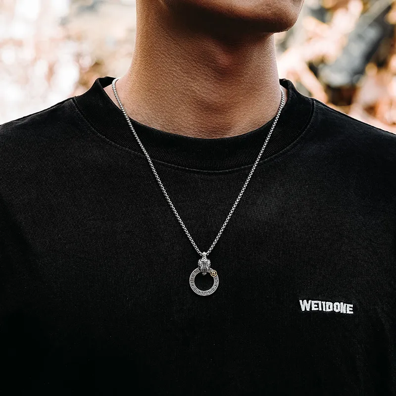 MYSH 925 Sterling Silver Necklaces Men's-13