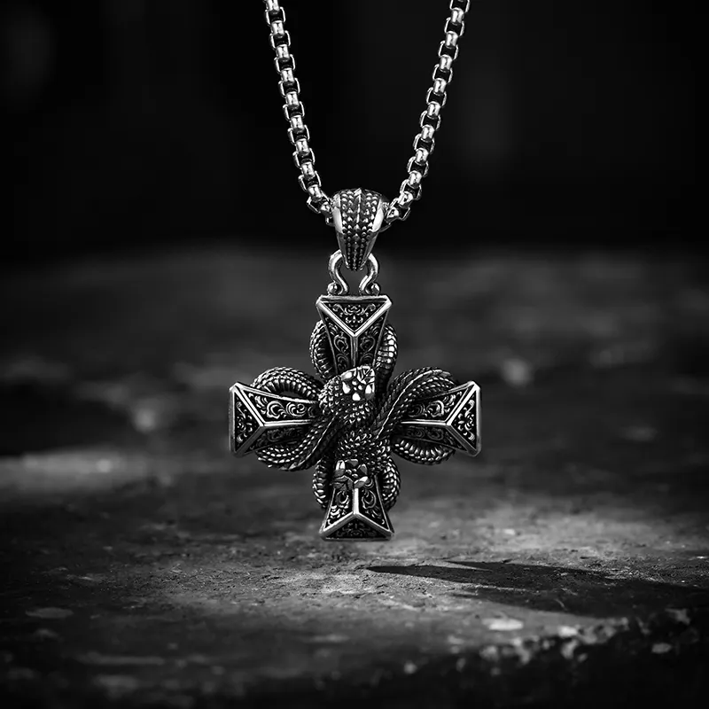 MYSH 925 Sterling Silver Necklaces Men's-4