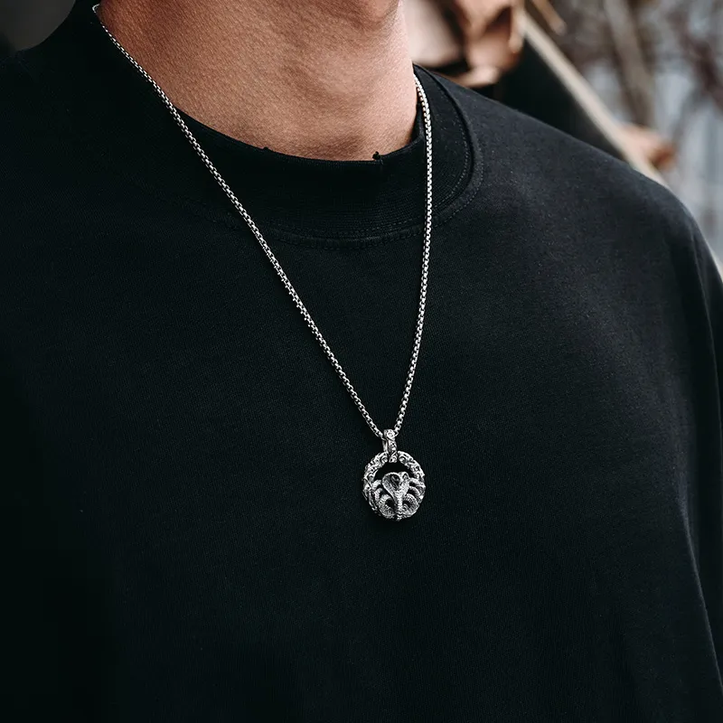 MYSH 925 Sterling Silver Necklaces Men's-5