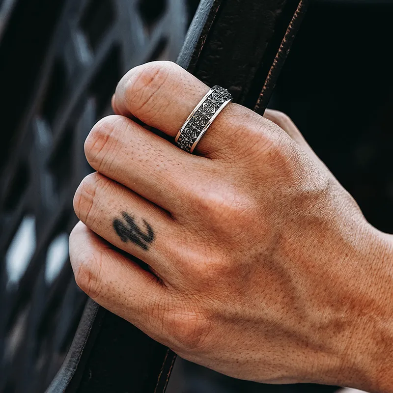 MYSH 925 Sterling Silver Rings Men's-5