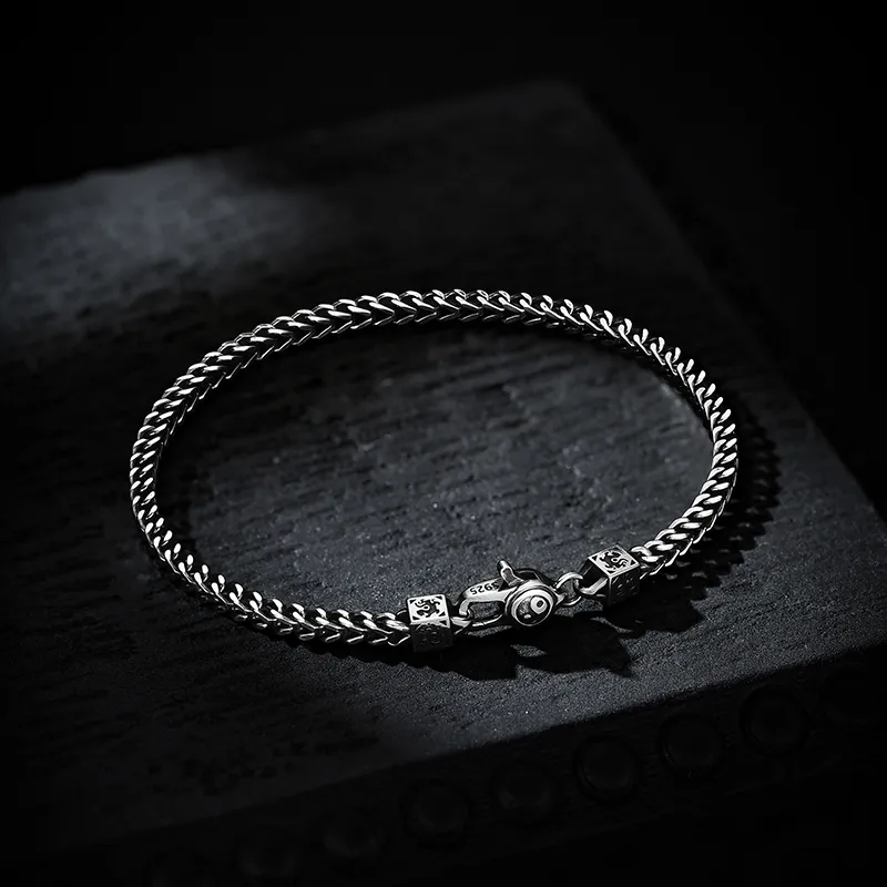 MYSH S925 Silver Bracelets Men's-3