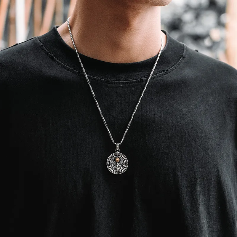 MYSH 925 Sterling Silver Necklaces Men's-5