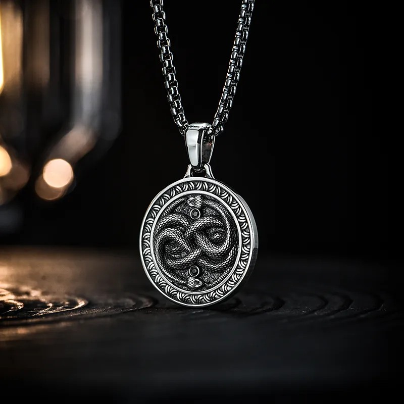 MYSH 925 Sterling Silver Necklaces Men's-2