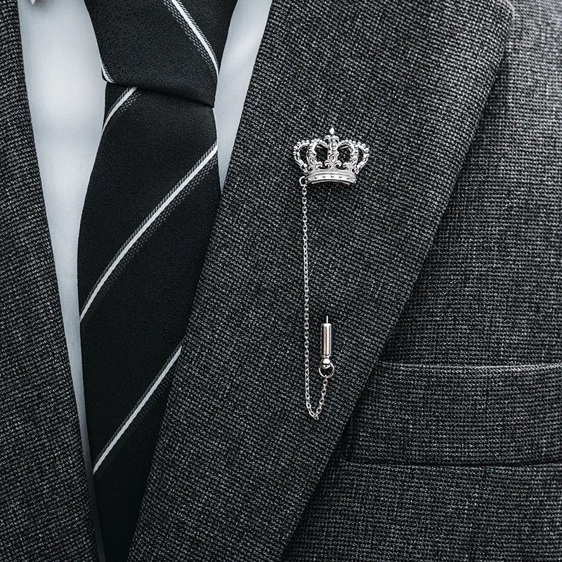 MYSH 925 Sterling Silver Brooches Men's-7