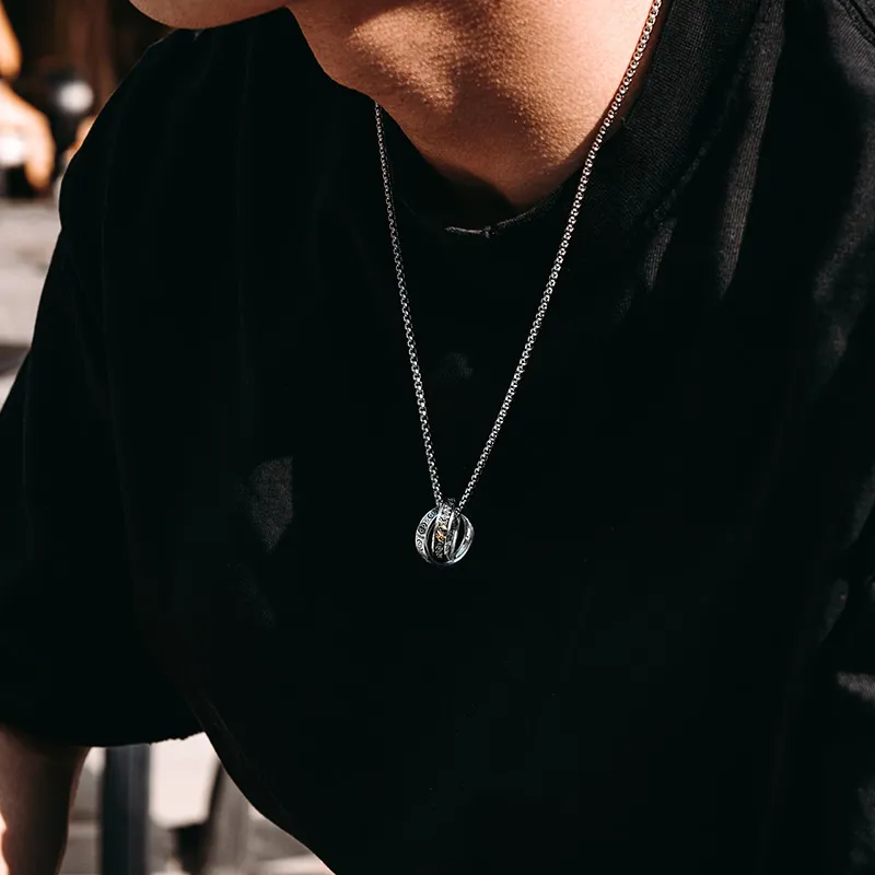 MYSH 925 Sterling Silver Necklaces Men's-7
