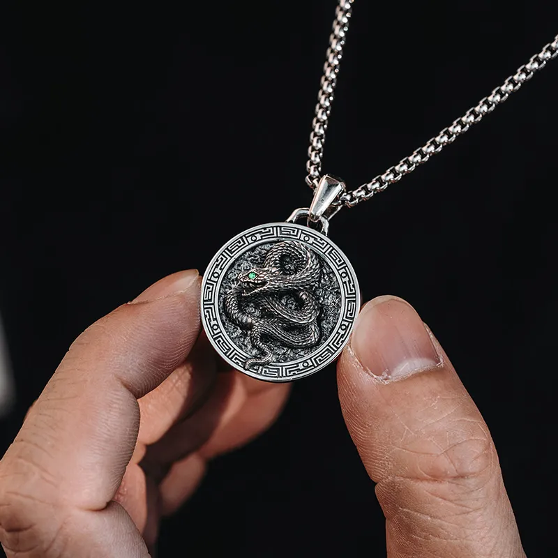 MYSH 925 Sterling Silver Necklaces Men's-8