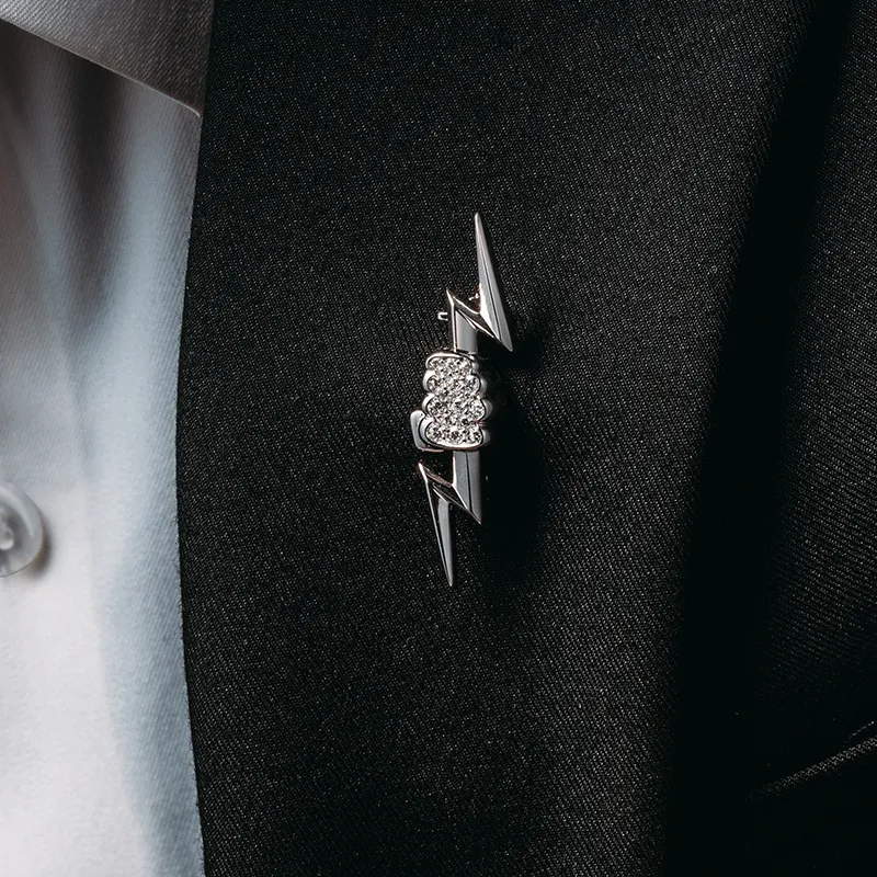 MYSH 925 Sterling Silver Men's Brooch Men's-6