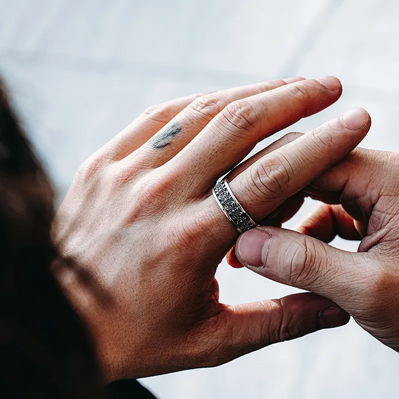 MYSH 925 Sterling Silver Rings Men's-4