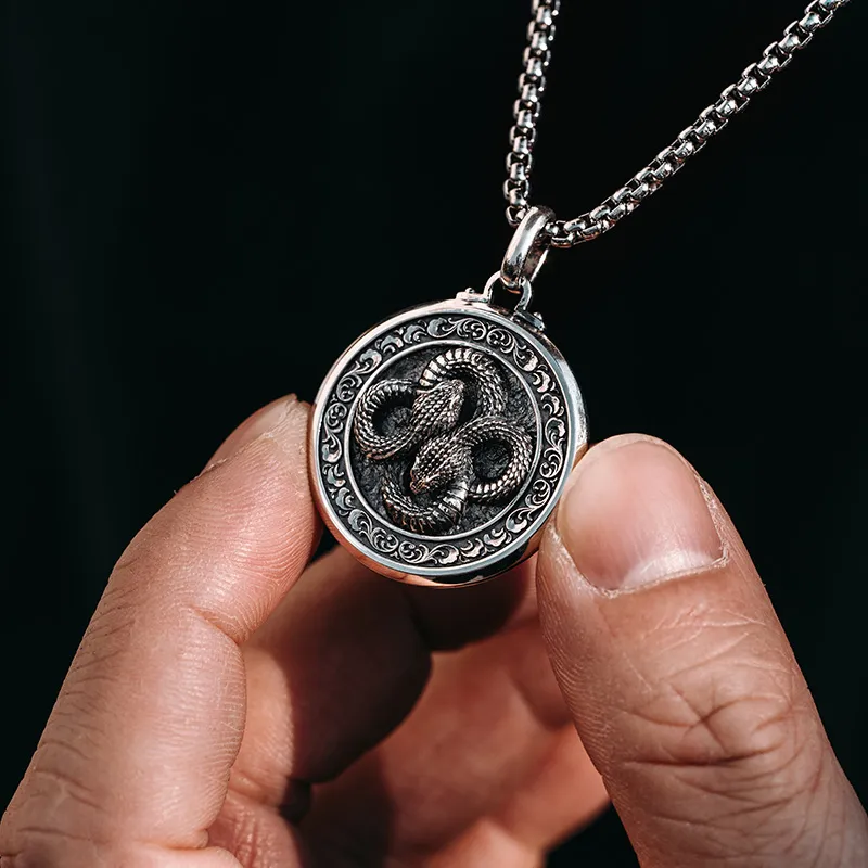 MYSH 925 Sterling Silver Necklaces Men's-7