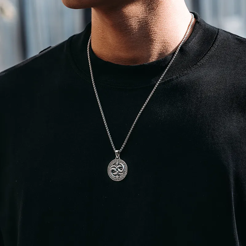 MYSH 925 Sterling Silver Necklaces Men's-4