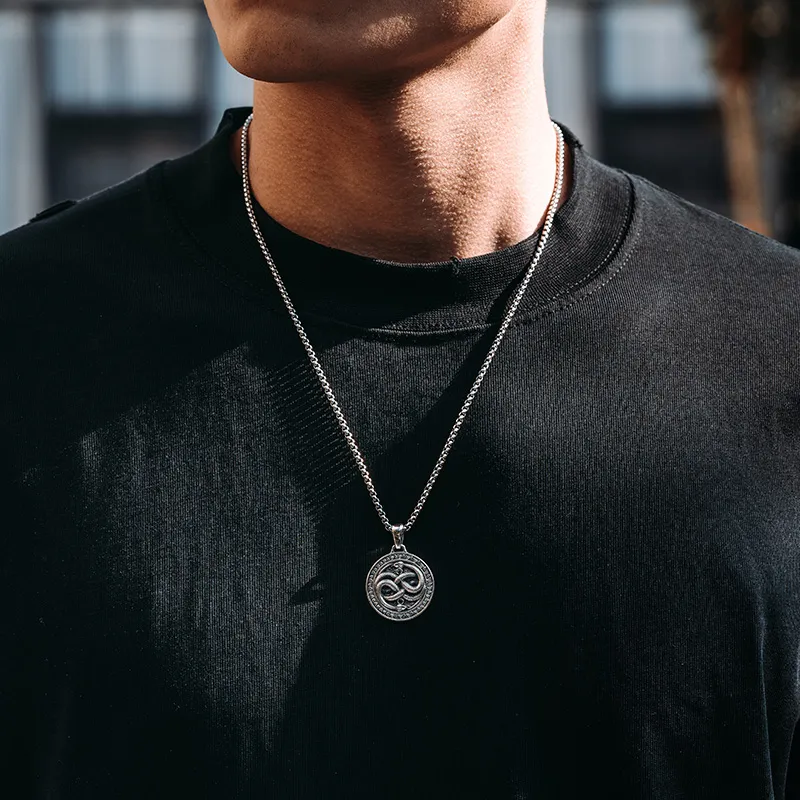 MYSH 925 Sterling Silver Necklaces Men's-3