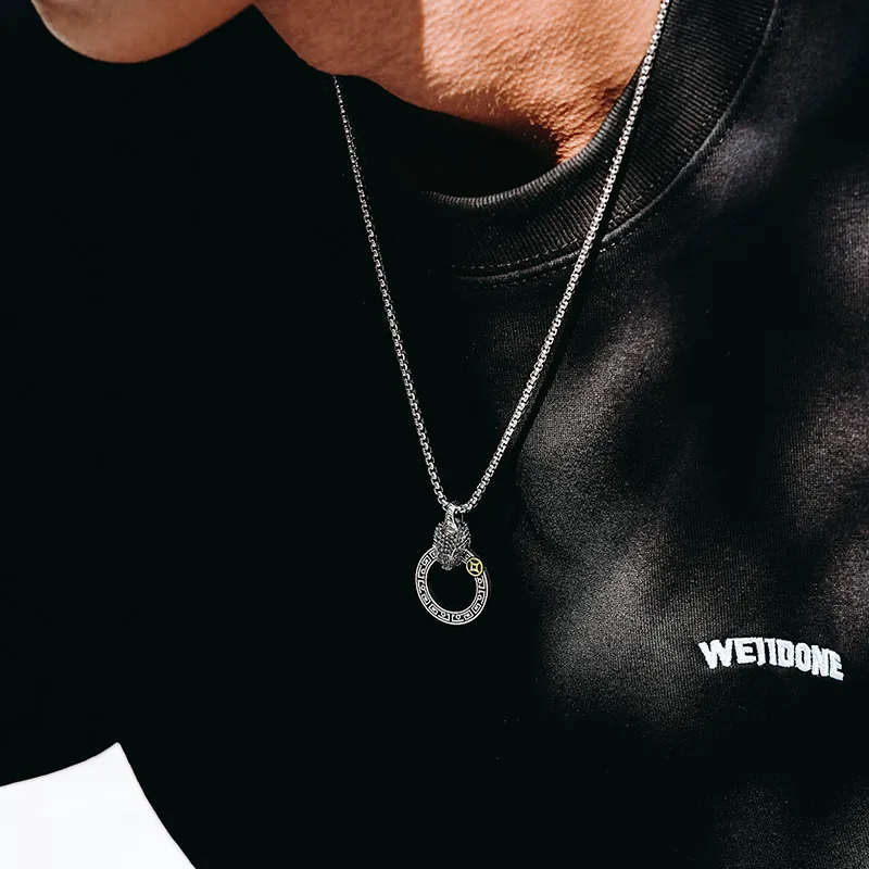 MYSH 925 Sterling Silver Necklaces Men's-6