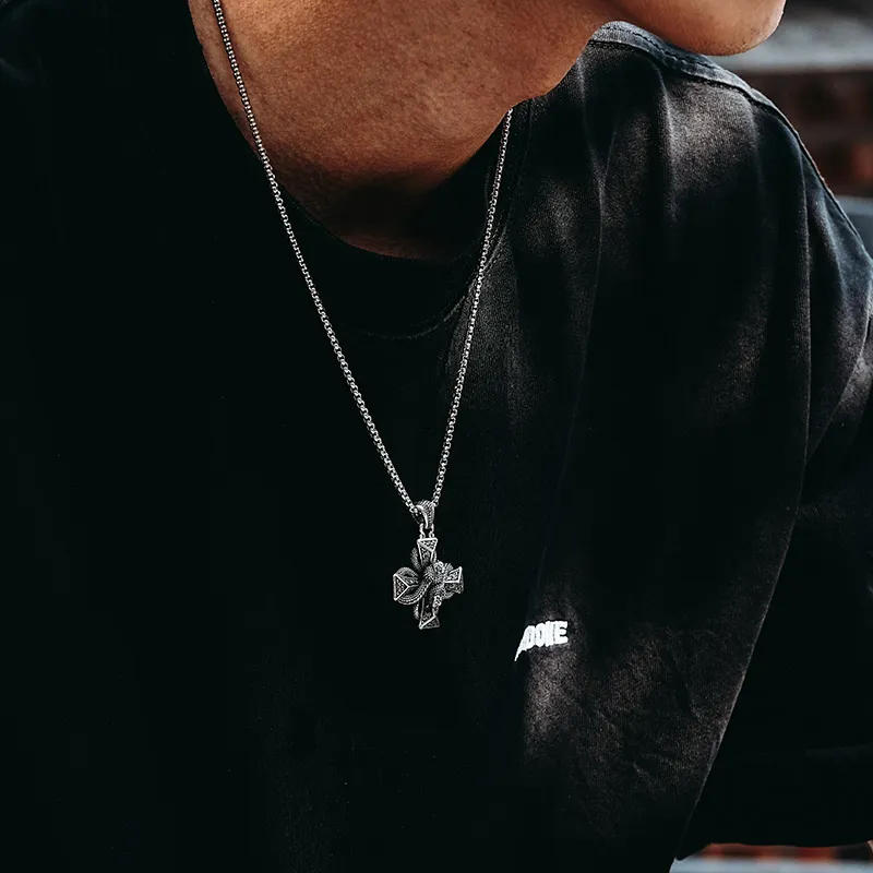 MYSH 925 Sterling Silver Necklaces Men's-6