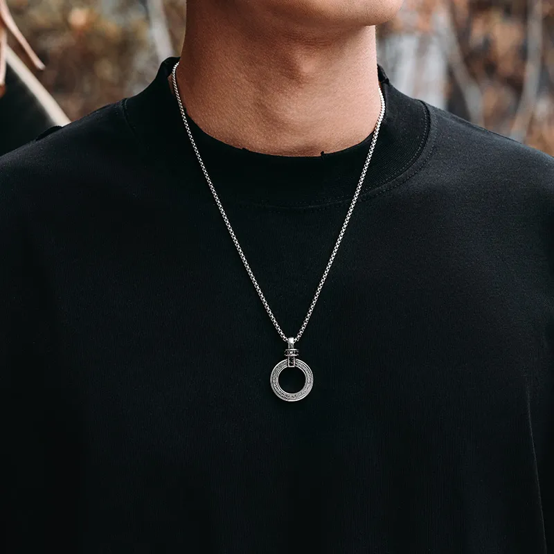 MYSH 925 Sterling Silver Necklaces Men's-4