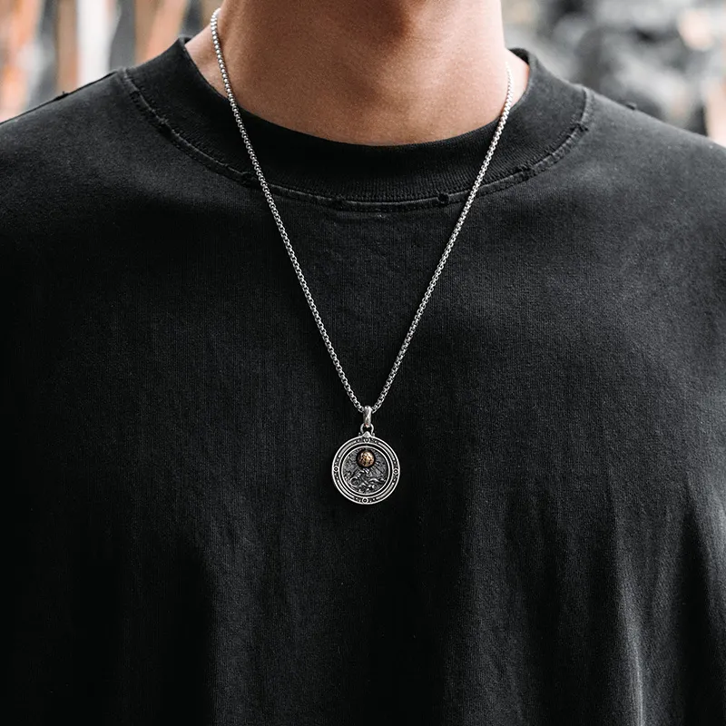 MYSH 925 Sterling Silver Necklaces Men's-6