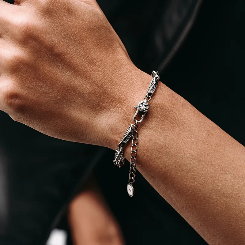 MYSH 925 Sterling Silver Bracelets Men's-3