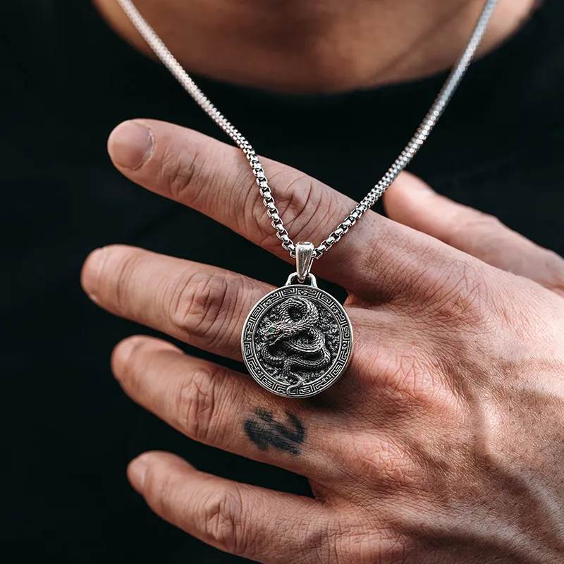 MYSH 925 Sterling Silver Necklaces Men's-5