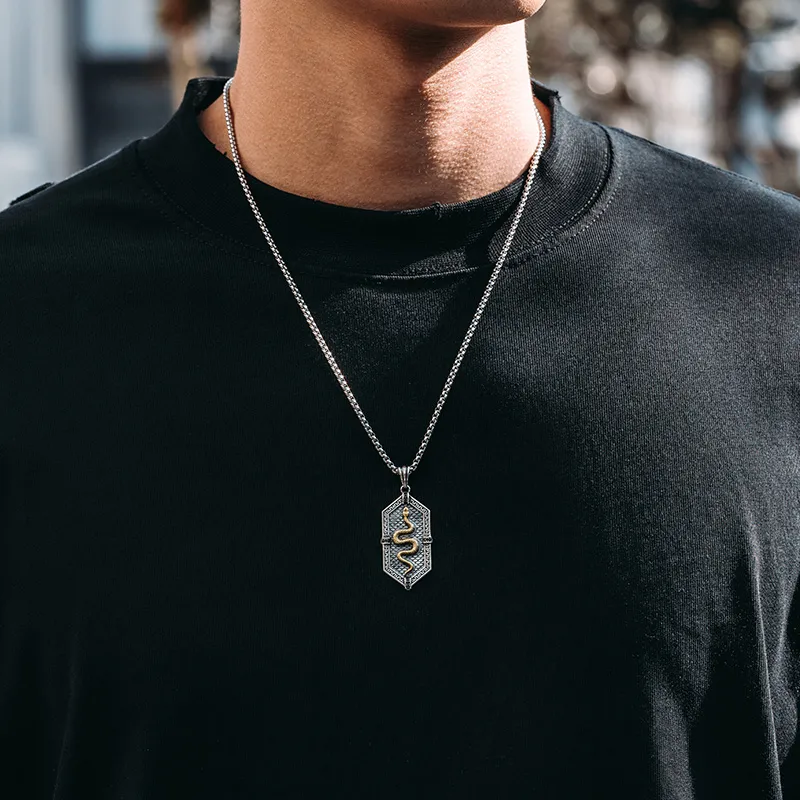 MYSH 925 Sterling Silver Necklaces Men's-10