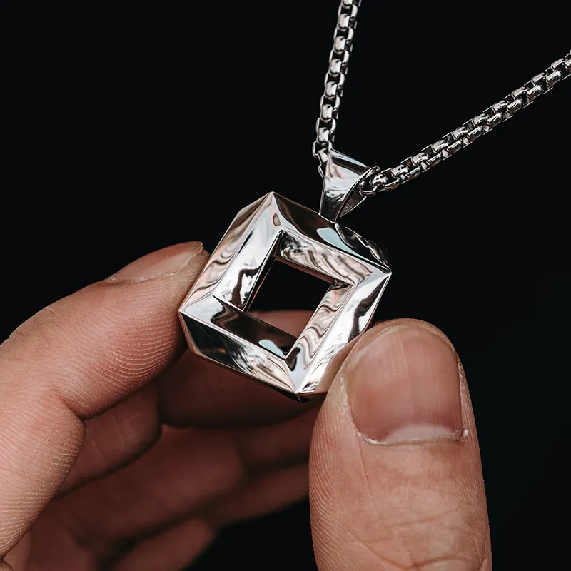 MYSH 925 Sterling Silver Necklaces Men's Silver-8