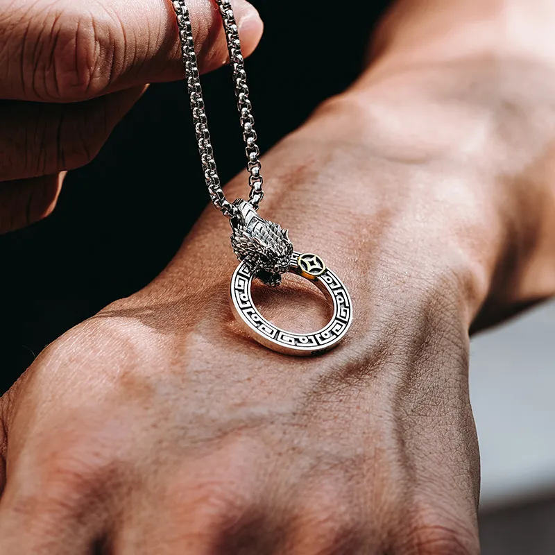 MYSH 925 Sterling Silver Necklaces Men's-4