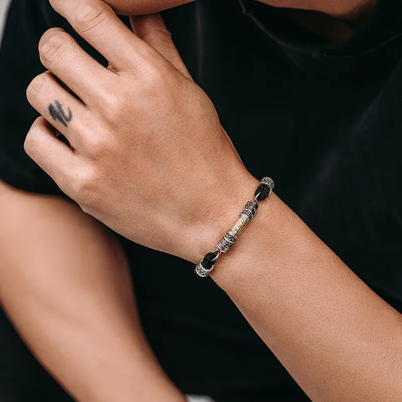 MYSH S925 Silver Bracelets Men's-6