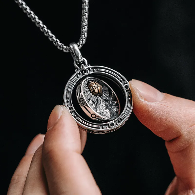 MYSH 925 Sterling Silver Necklaces Men's-15