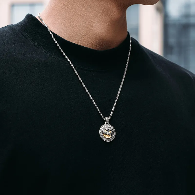 MYSH 925 Sterling Silver Necklaces Men's-6