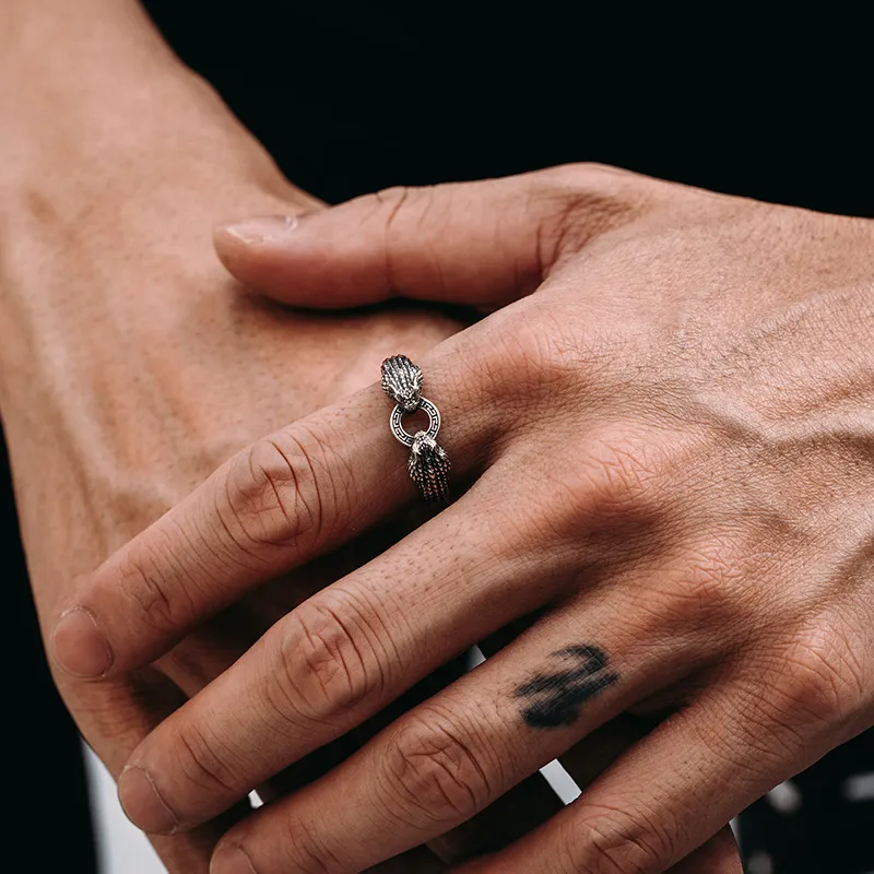 MYSH 925 Sterling Silver Rings Men's-6