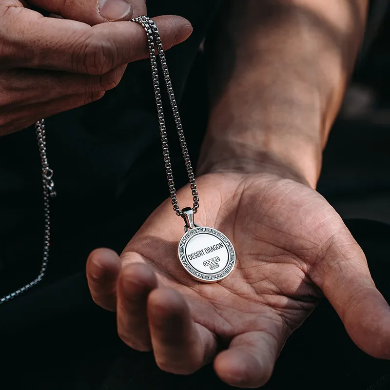 MYSH 925 Sterling Silver Necklaces Men's-9