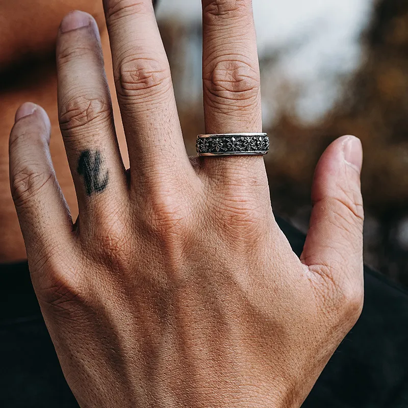 MYSH 925 Sterling Silver Rings Men's-5