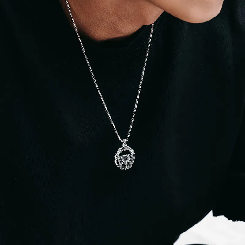 MYSH 925 Sterling Silver Necklaces Men's-6