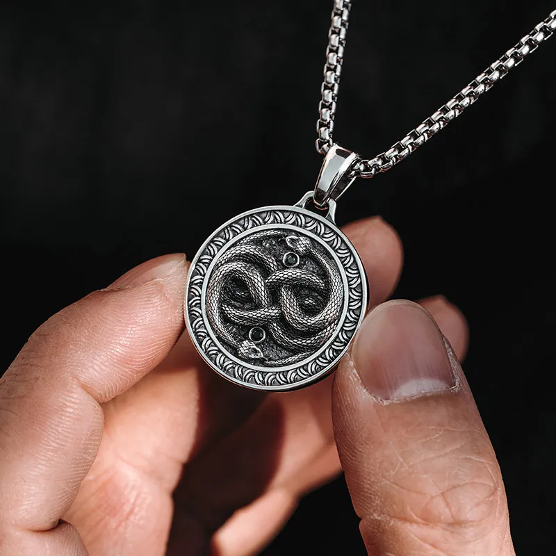 MYSH 925 Sterling Silver Necklaces Men's-5