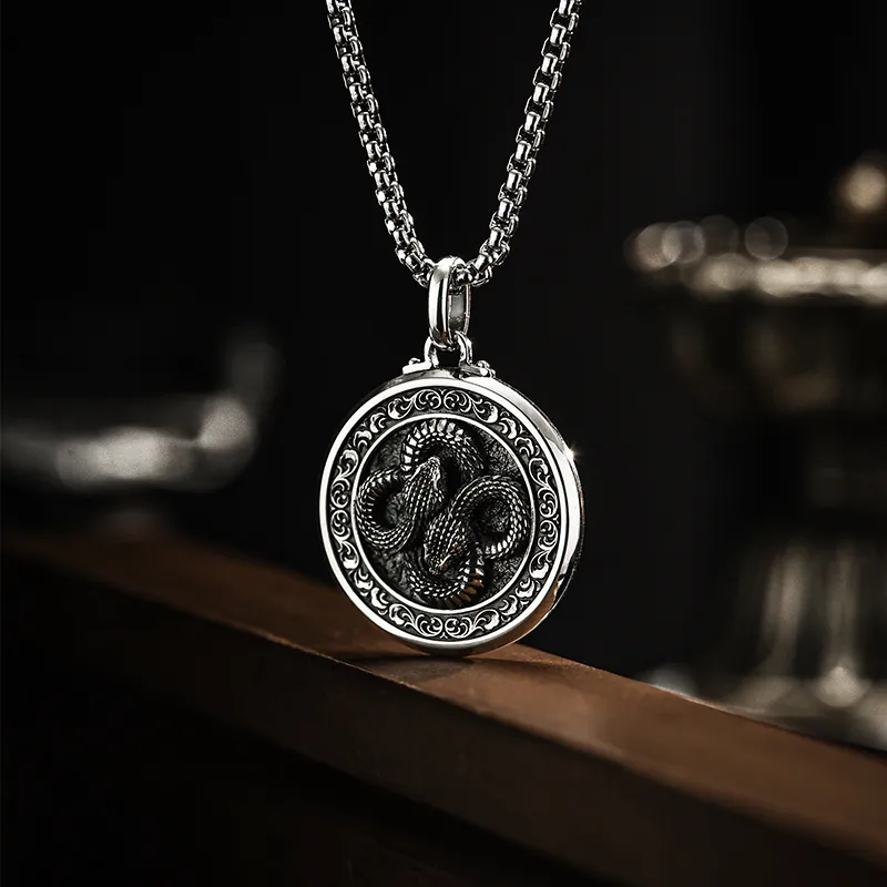 MYSH 925 Sterling Silver Necklaces Men's-2