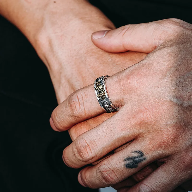 MYSH 925 Sterling Silver Rings Men's-7