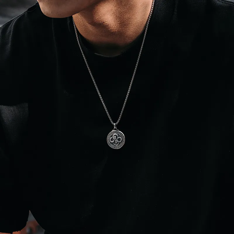MYSH 925 Sterling Silver Necklaces Men's-13