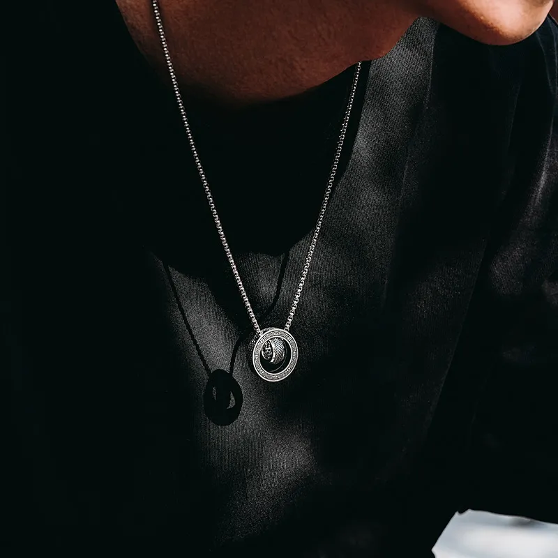 MYSH 925 Sterling Silver Necklaces Men's-12