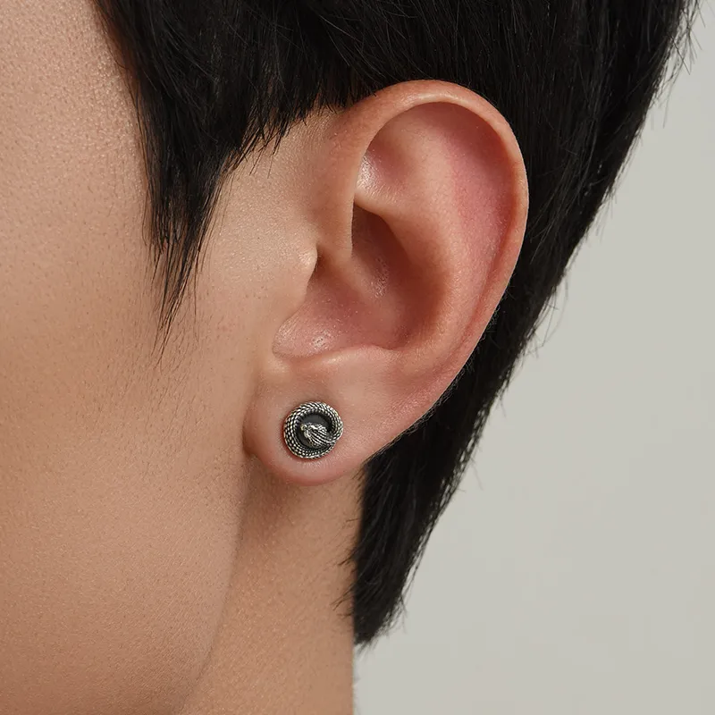 MYSH Clip on Earrings 925 Sterling Silver Men's-6