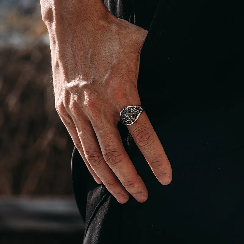 MYSH 925 Sterling Silver Rings Men's-6