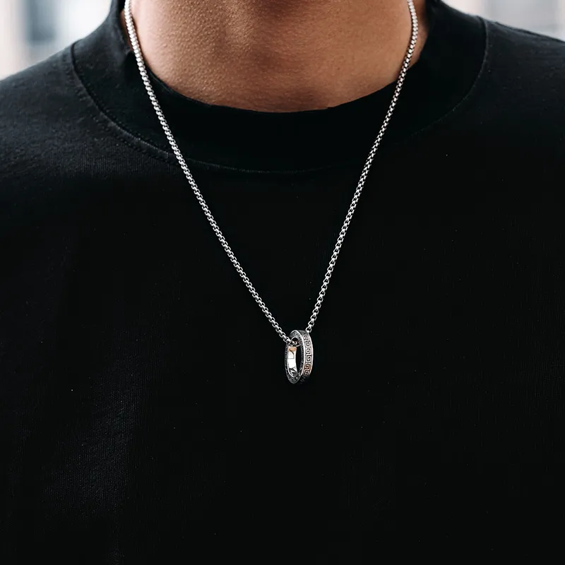 MYSH S925 Silver Necklaces Men's-12
