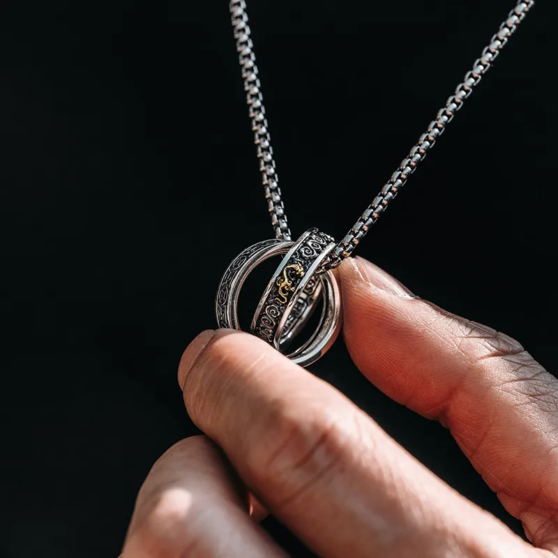 MYSH 925 Sterling Silver Necklaces Men's-10