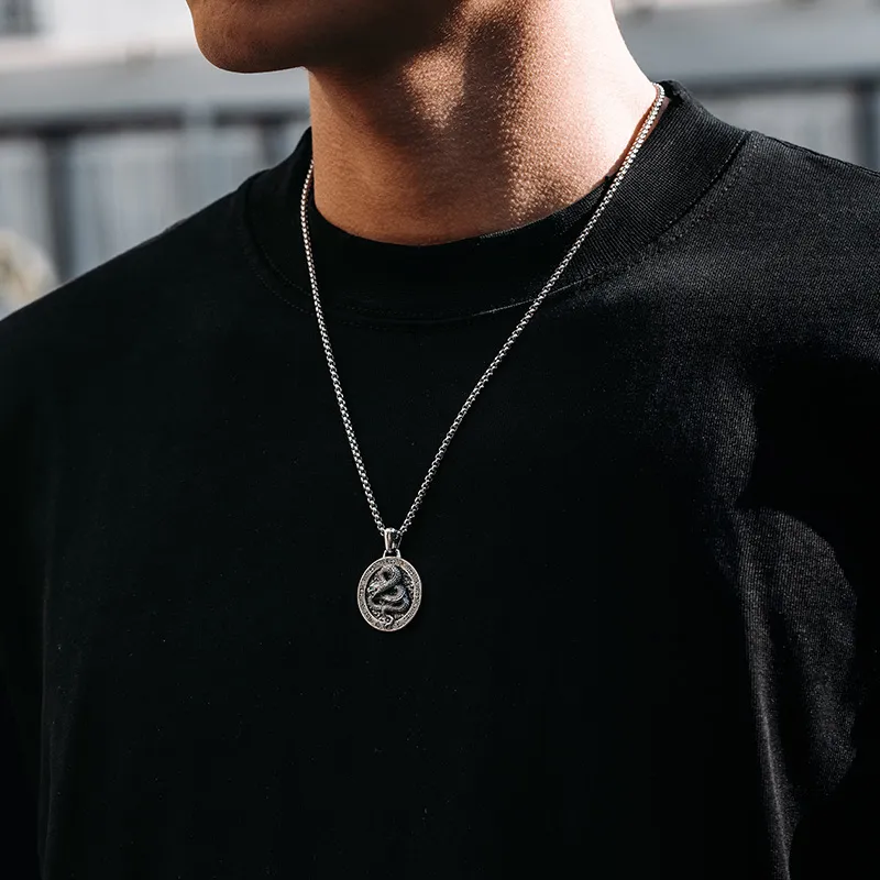 MYSH 925 Sterling Silver Necklaces Men's-3