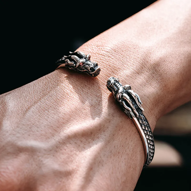 MYSH 925 Sterling Silver Bangles Men's-4