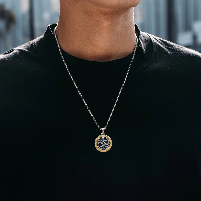 MYSH 925 Sterling Silver Necklaces Men's-3