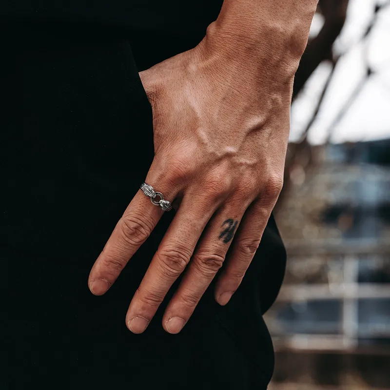 MYSH 925 Sterling Silver Rings Men's-5