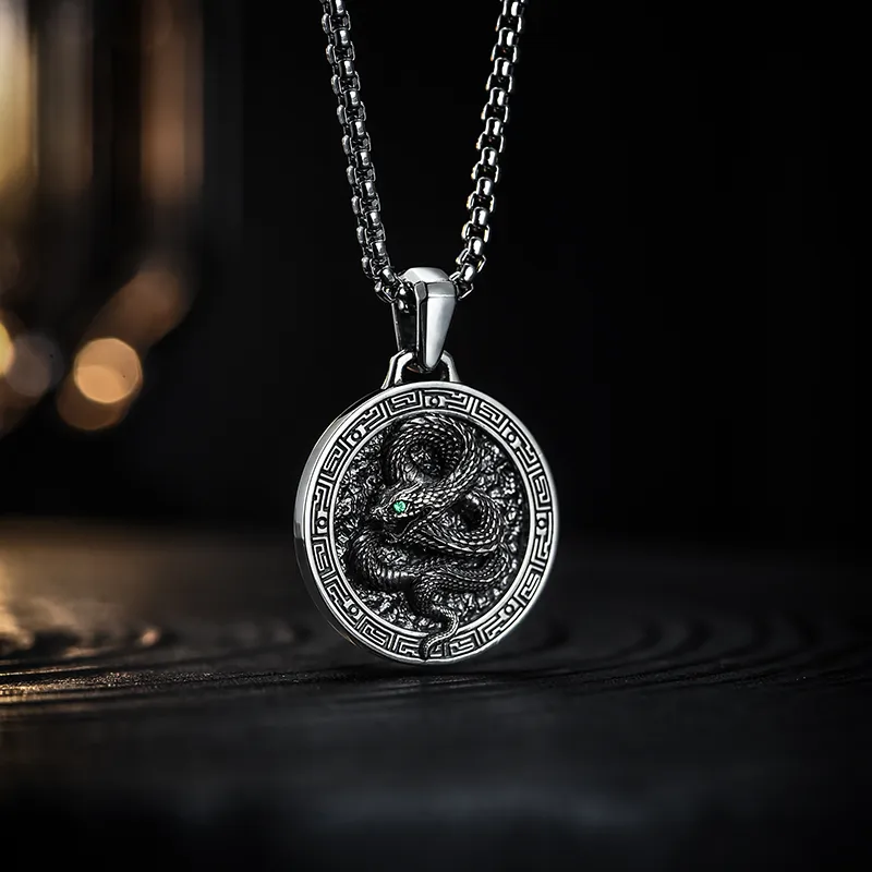 MYSH 925 Sterling Silver Necklaces Men's-7