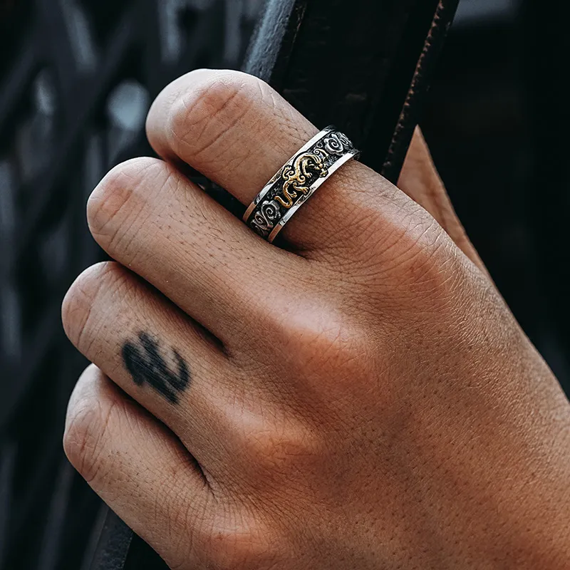 MYSH 925 Sterling Silver Rings Men's-5
