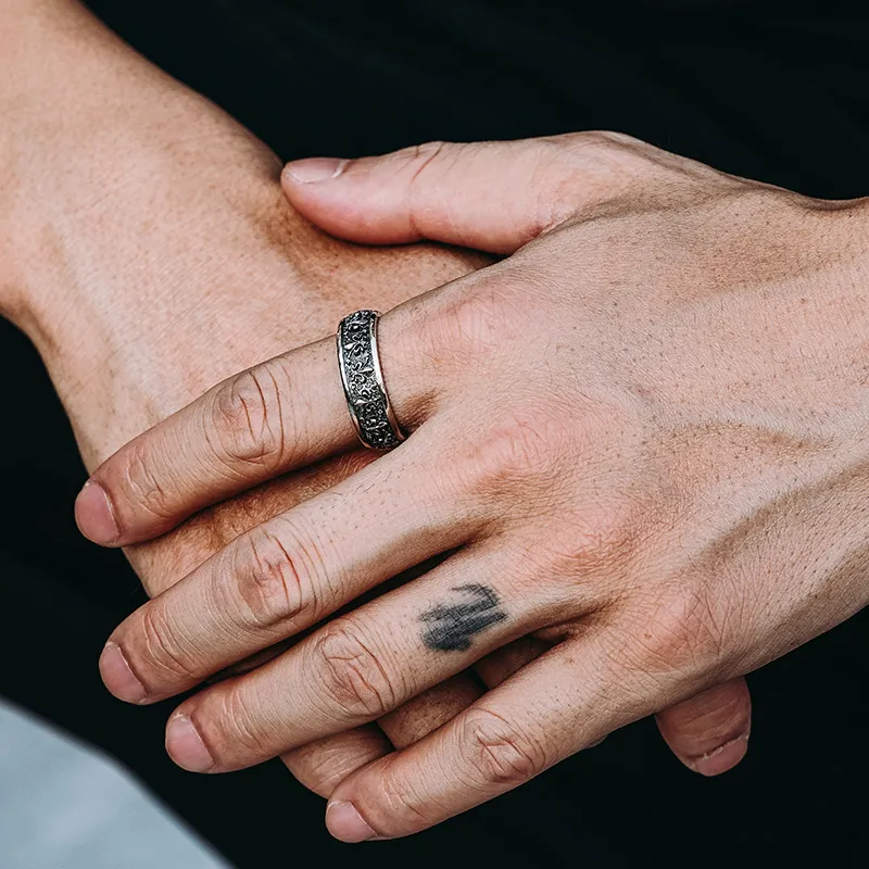 MYSH 925 Sterling Silver Rings Men's-6