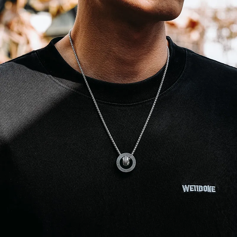 MYSH 925 Sterling Silver Necklaces Men's-11